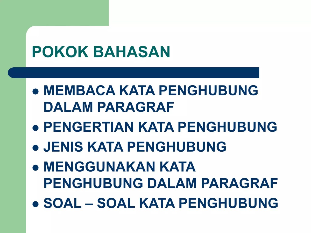 Kata Penghubung dalam Kalimat Berangkat Sekolah Pukul 6 Bersama Ayah