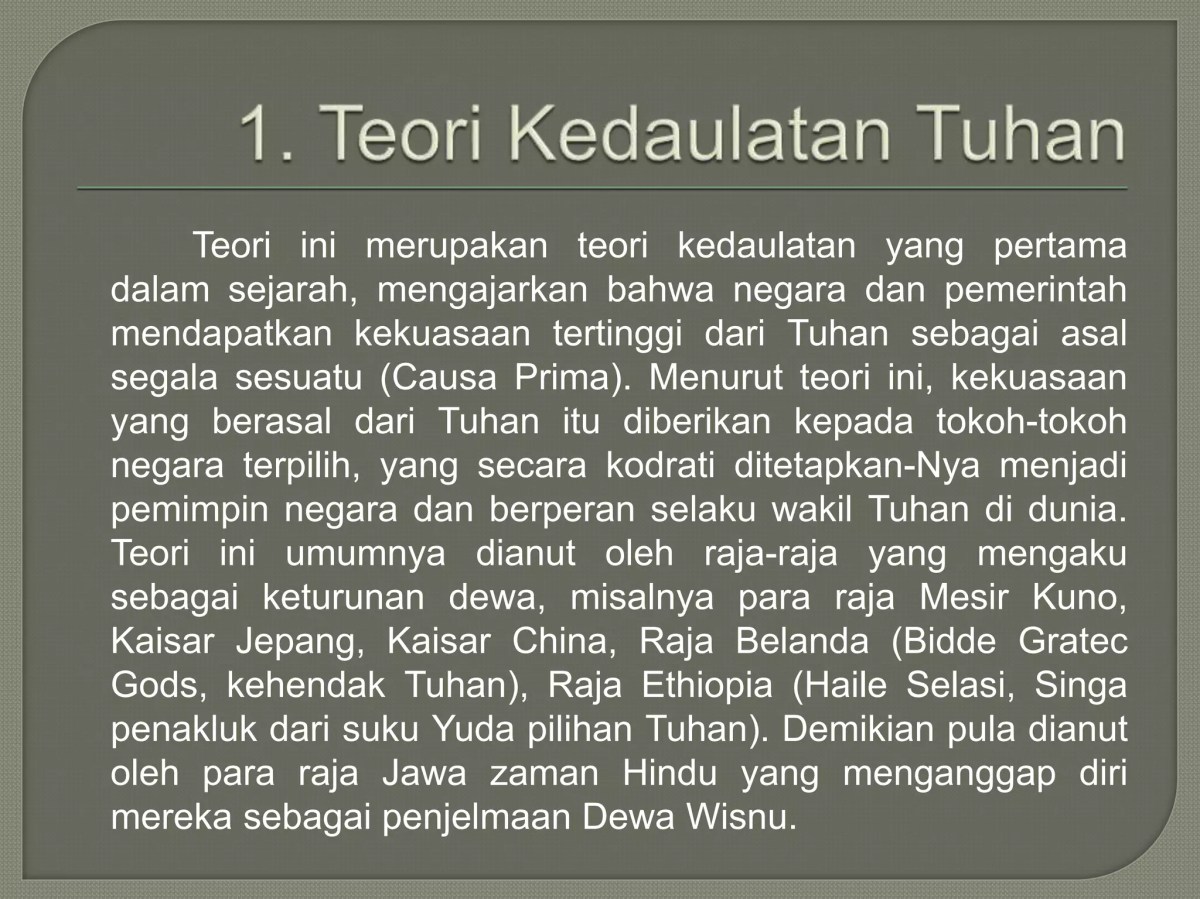 Teori Kedaulatan Raja: Kekuasaan Tertinggi di Tangan Raja