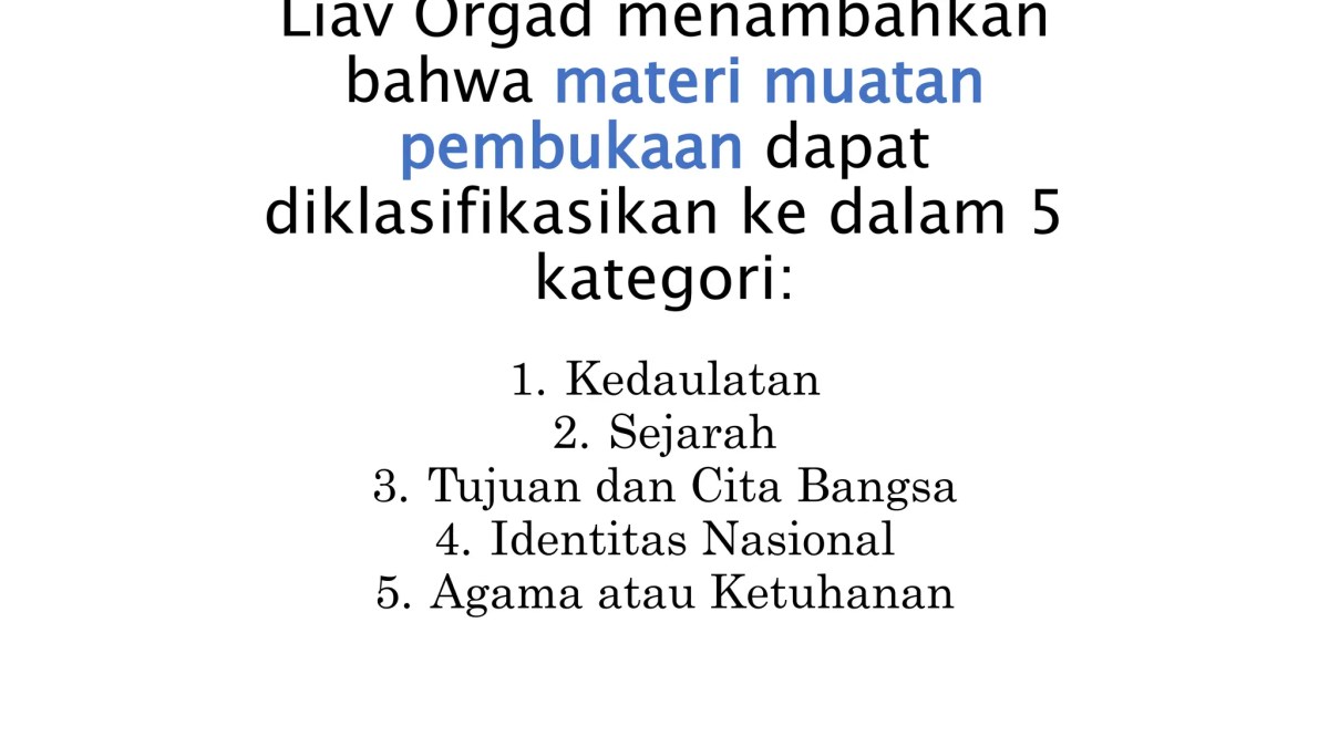 Makna dan Isi Pembukaan UUD 1945