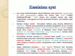 Faktor-faktor yang Menyebabkan Salah Menggunakan Kata