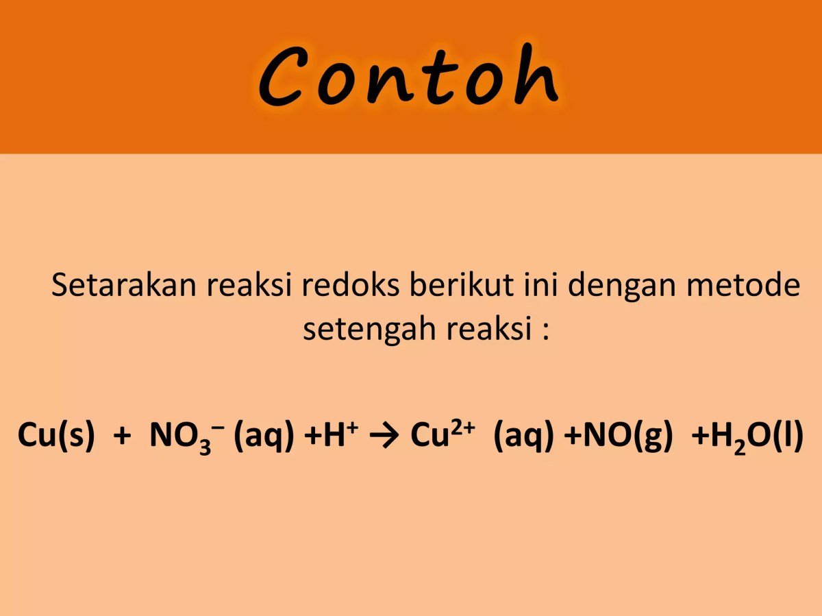 Setarakan dengan Metode Setengah Reaksi