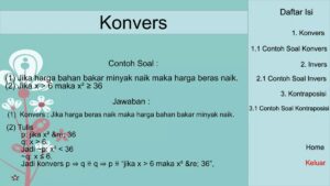 Tentukan konvers, invers, kontraposisi implikasi pemanasan global dan cuaca tak terprediksi