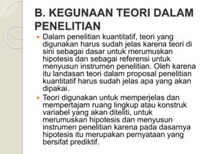 Fungsi Teori dalam Hipotesis