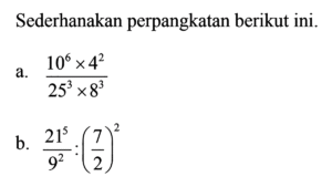Sederhanakan 8 pangkat 1/2 + 9 pangkat1/2 - 256 pangkat 1/4