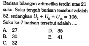 Menentukan suku pertama barisan 101 bilangan genap dengan jumlah 14342