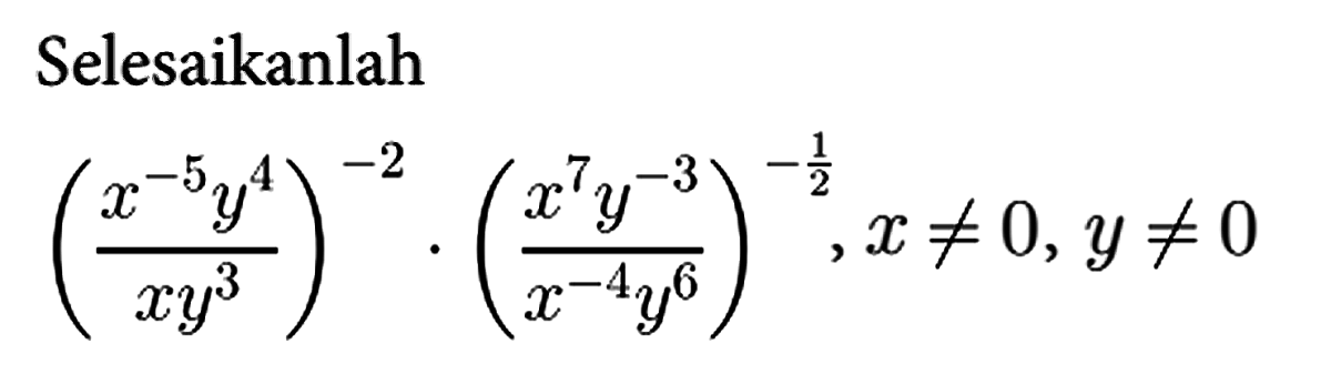 Sederhanakn dan selesaikan tanpa menggunkan alat hitung. a. 500^(1/3) . 2^(1/3) . (125 x 3)^0 b. (32^3)^(1/5) . (125^2)(1/3)