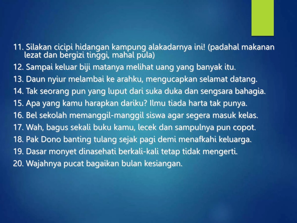 Contoh Perbandingan dan Pertentangan