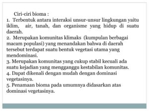 Pemberian nama bioma didasarkan pada
