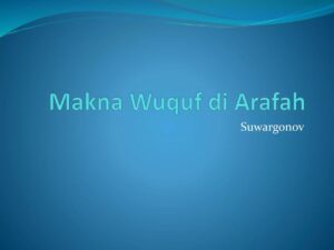 Ungkapan Semakna dengan Al‑Wakf