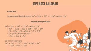 Sederhanakan operasi aljabar