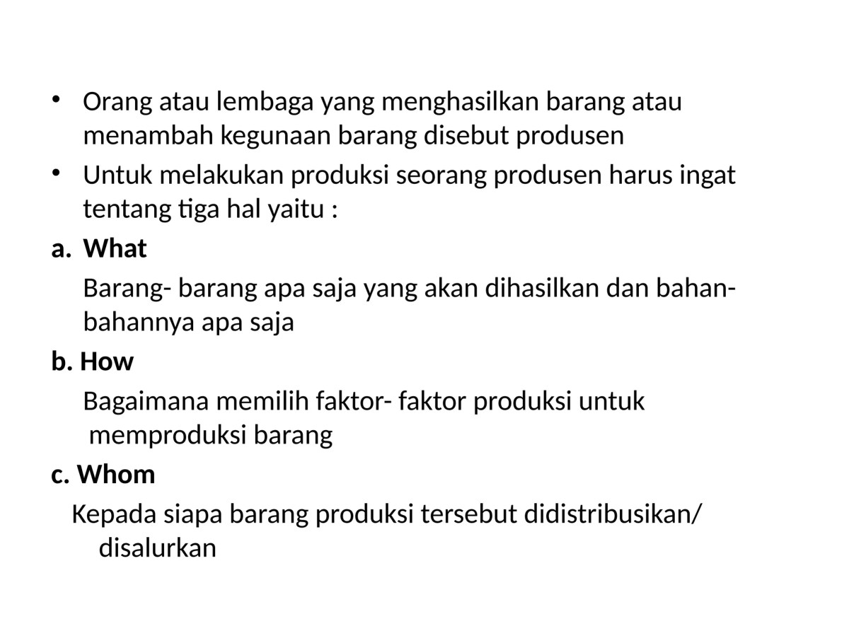 Faktor-faktor yang Mempengaruhi Kegiatan Ekonomi, Produksi, Distribusi, dan Konsumsi