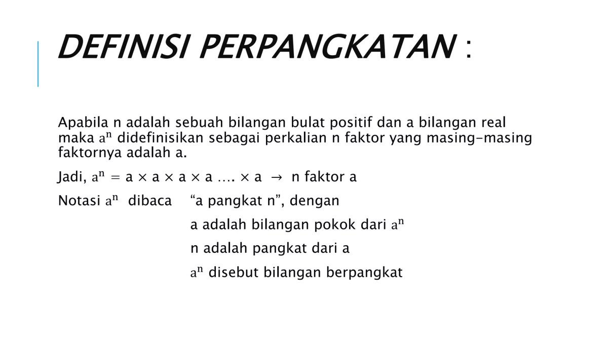 Nyatakan bentuk dalam bilangan berpangkat positif dan negatif
