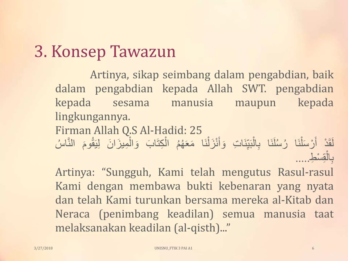 Arti Tawadhu, Zuhud, Tawakal, Qanaah, dan Tasamuh