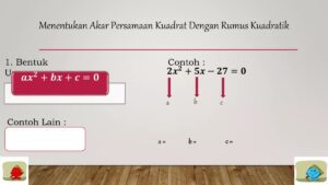 Menentukan persamaan kuadrat baru dari akar‑akar x²+6x‑12=0