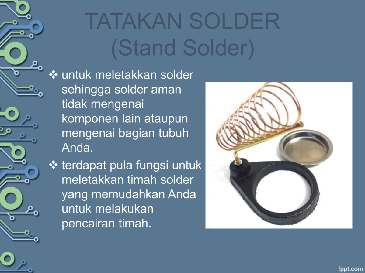 Komponen pertama yang disolder