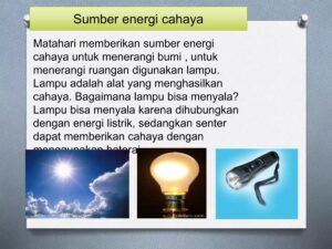 Definisi Sumber Energi dan Energi