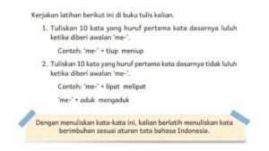 Makna Awalan me- dalam Kalimat Pilihan Ganda