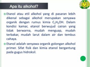 Fungsi Alkohol Panas