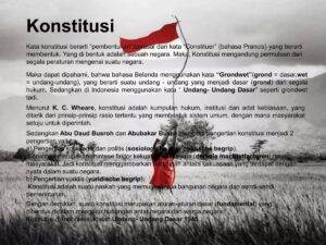 Salah Satu Hak yang Ditentukan Konstitusi