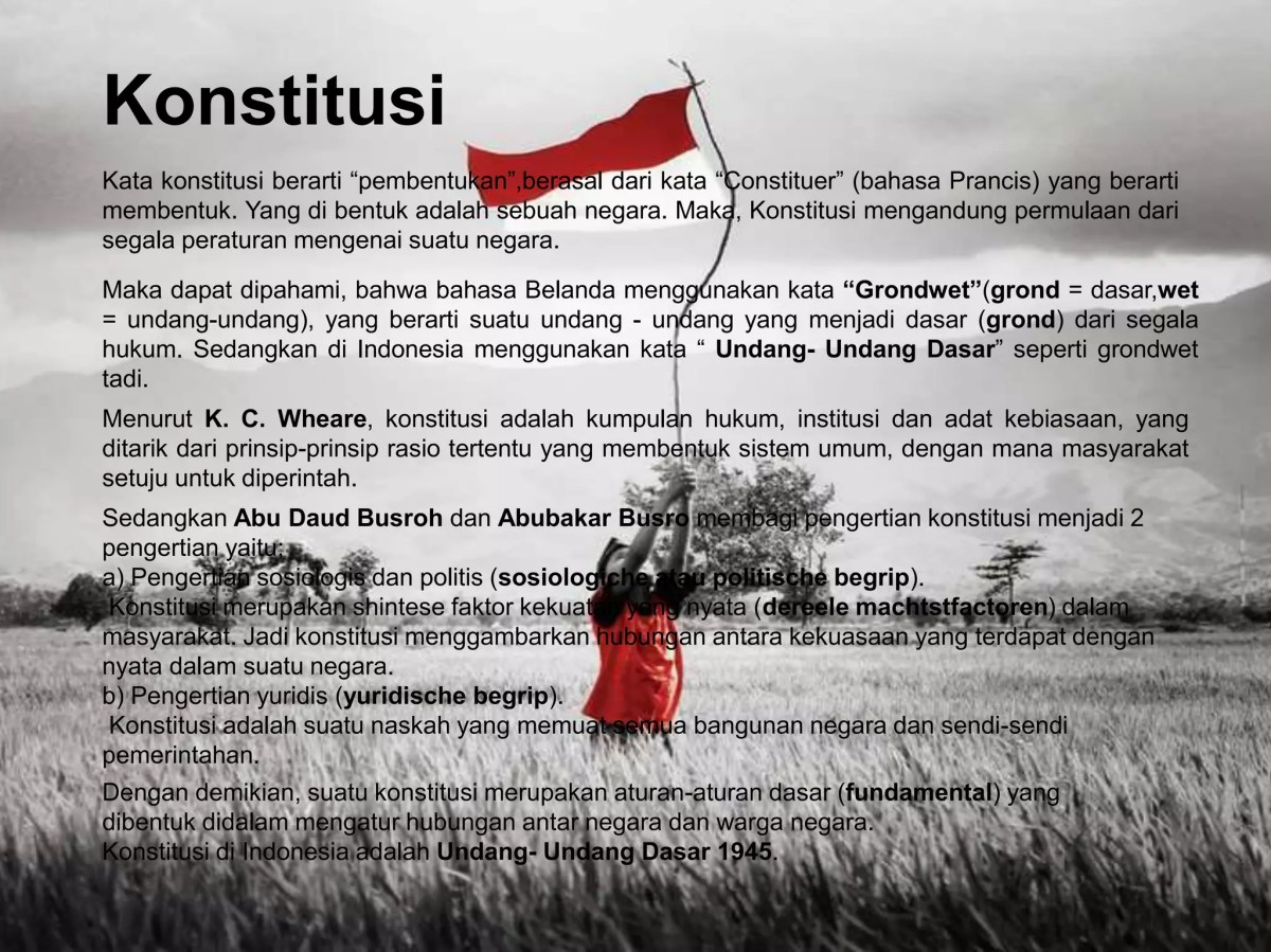 Salah Satu Hak yang Ditentukan Konstitusi