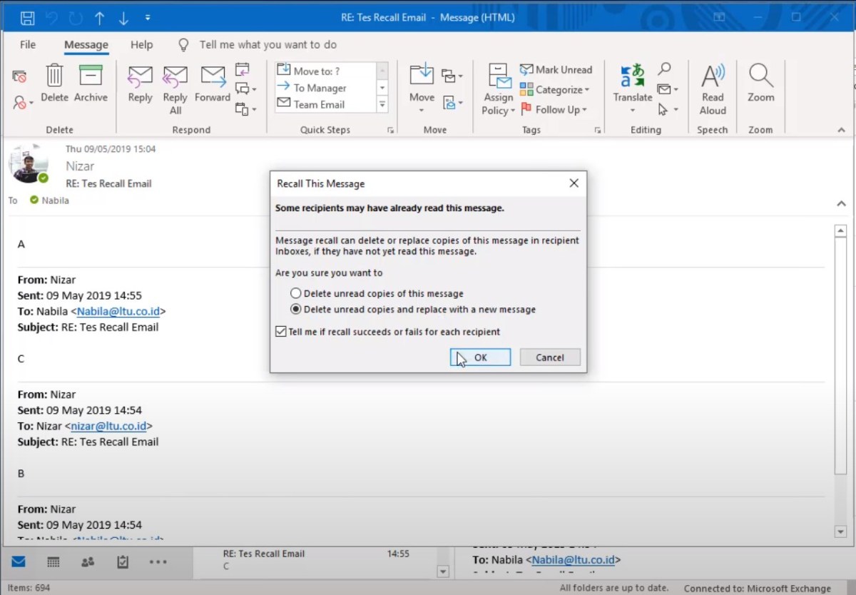Cara batalkan perintah yang sudah terketik