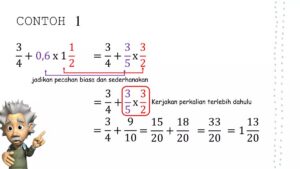 Soal Pecahan Campuran dan Operasi Hitung