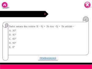 Sudut antara vektor 3i‑6j+3k dan -j+k