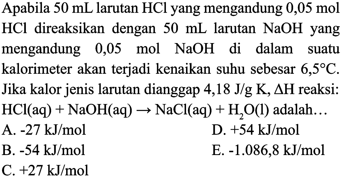 Menghitung Konsentrasi HCl setelah Dilusi 0,5 N menjadi 2,5 L