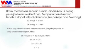 Menentukan Jumlah Soal Salah Hanifah pada Ulangan Matematika