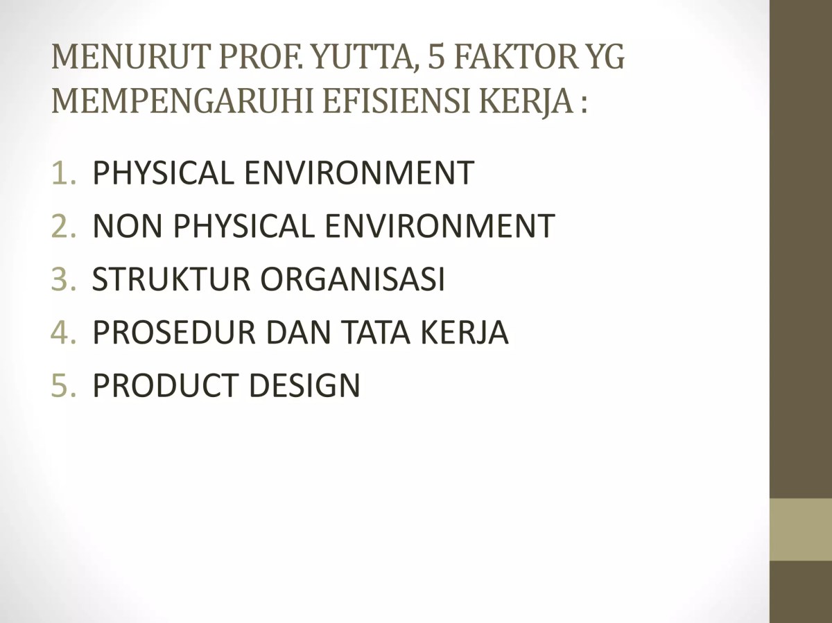 Faktor Pendukung Administrasi Perkantoran