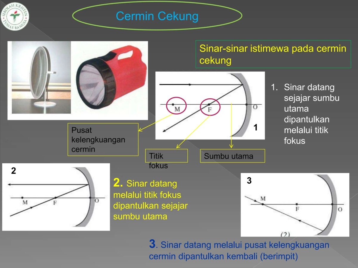 Perbedaan Garis Normal pada Cermin Datar dan Cermin Cekung