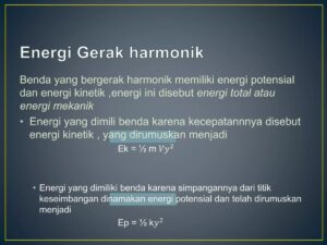 Energi Potensial Benda 100 g pada Simpangan 0,05 m dalam Gerak Harmonik