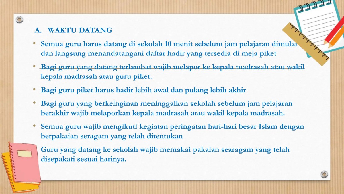 Perbedaan antara peraturan dan tata tertib