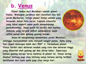 Venus Terselubung Awan Putih Tebal, Sering Disebut Planet Kuning