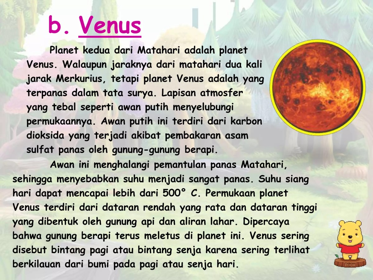 Venus Terselubung Awan Putih Tebal, Sering Disebut Planet Kuning