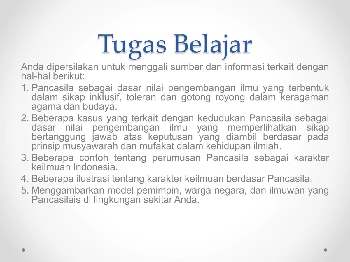 Pancasila: Dasar Nilai Ilmu Inklusif, Toleran, Gotong Royong dalam Keragaman