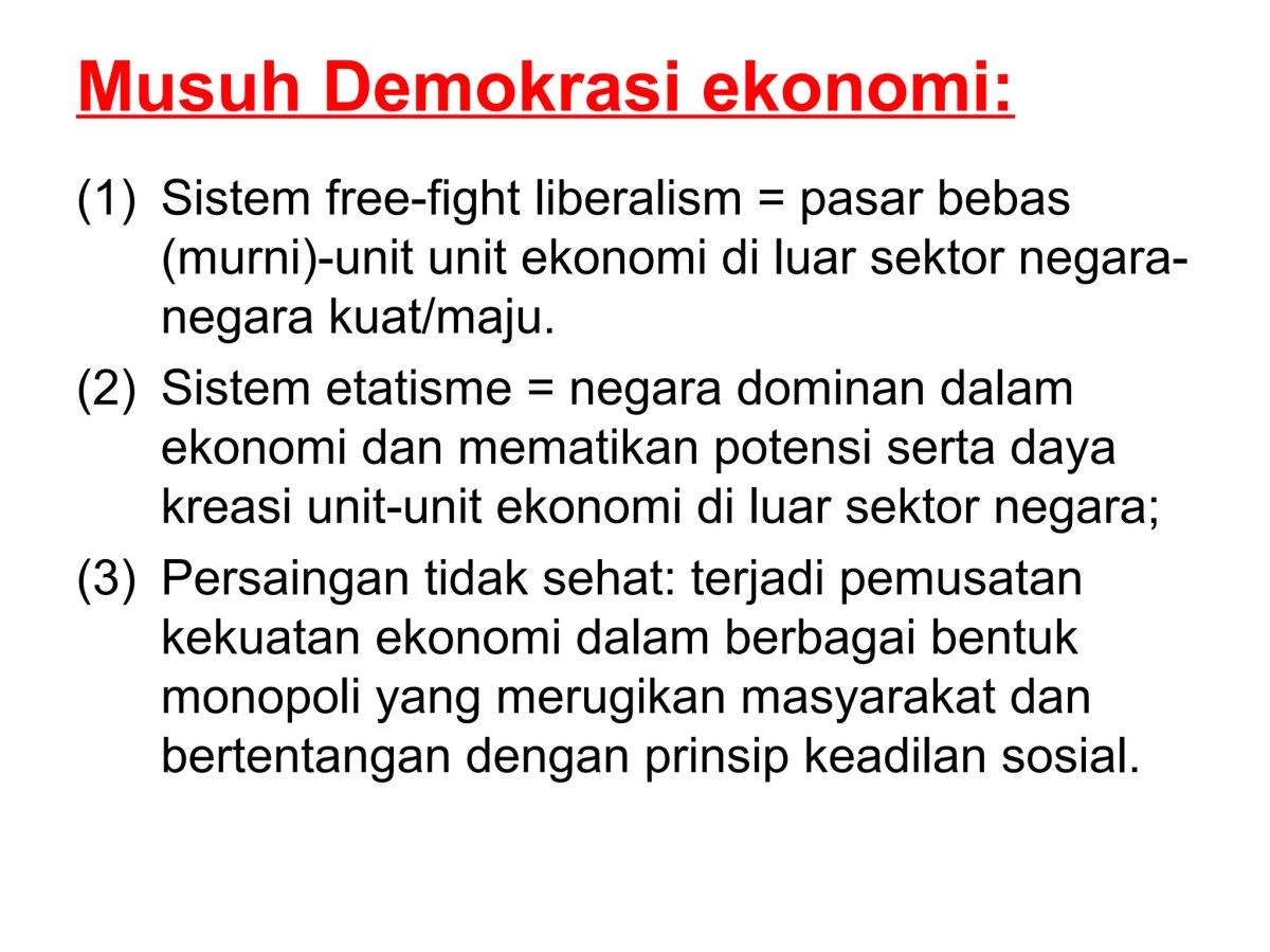 Pemusatan Kekuatan Ekonomi yang Merugikan Masyarakat