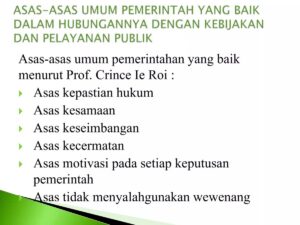 Asas Persamaan dalam Hukum dan Pemerintahan