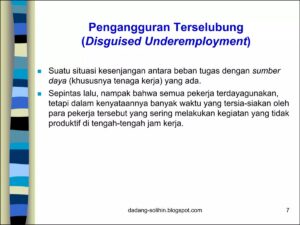 Pengertian Jumlah Pengangguran