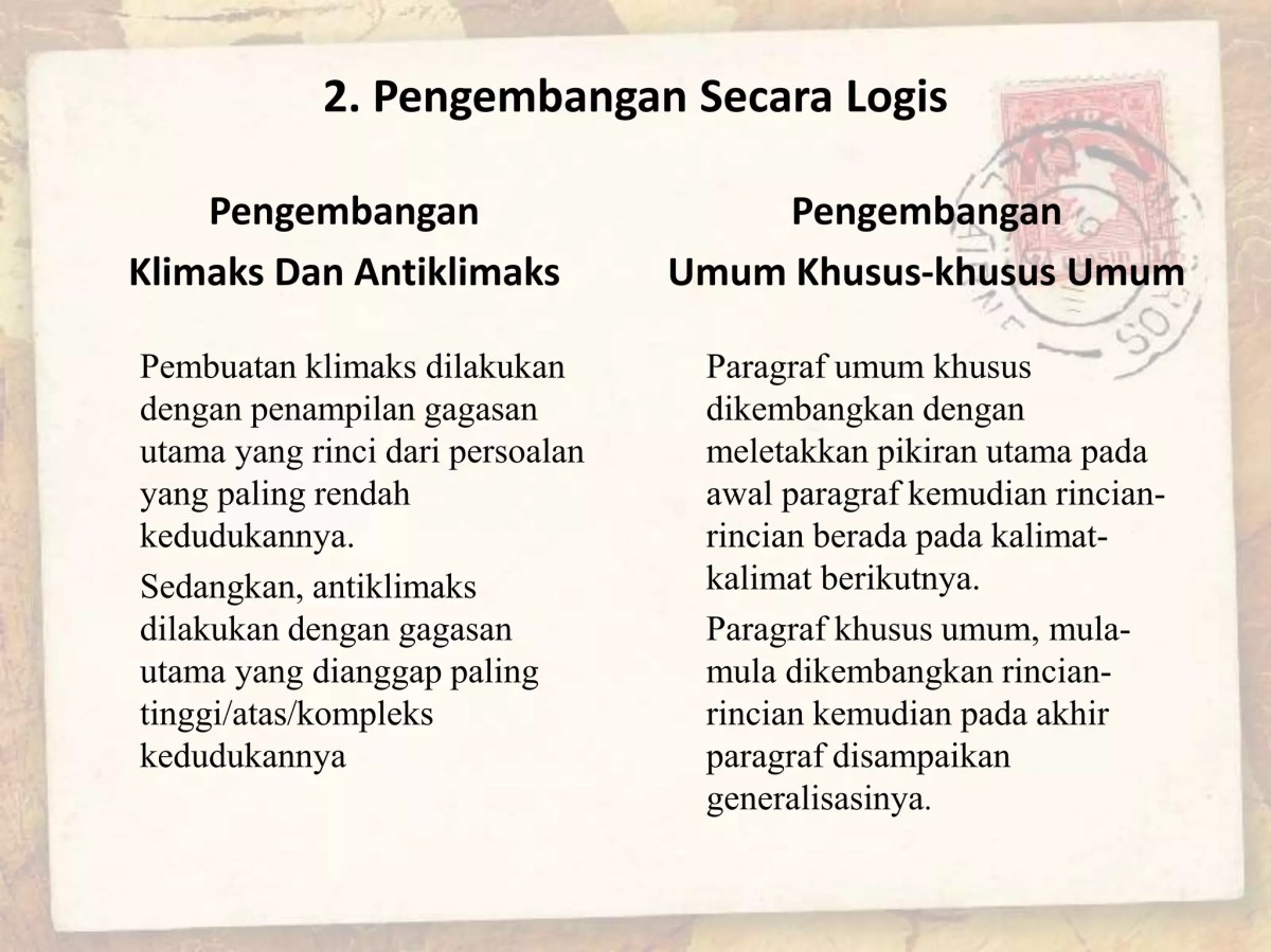 Fungsi Paragraf Pengembang