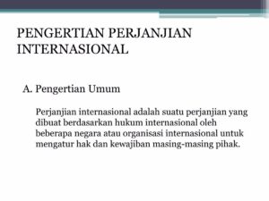Jenis Perjanjian Internasional Berdasarkan Subjek