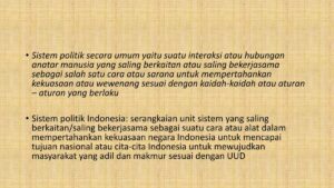 Pengertian Sistem Politik Menurut Rusadi Kartaprawira