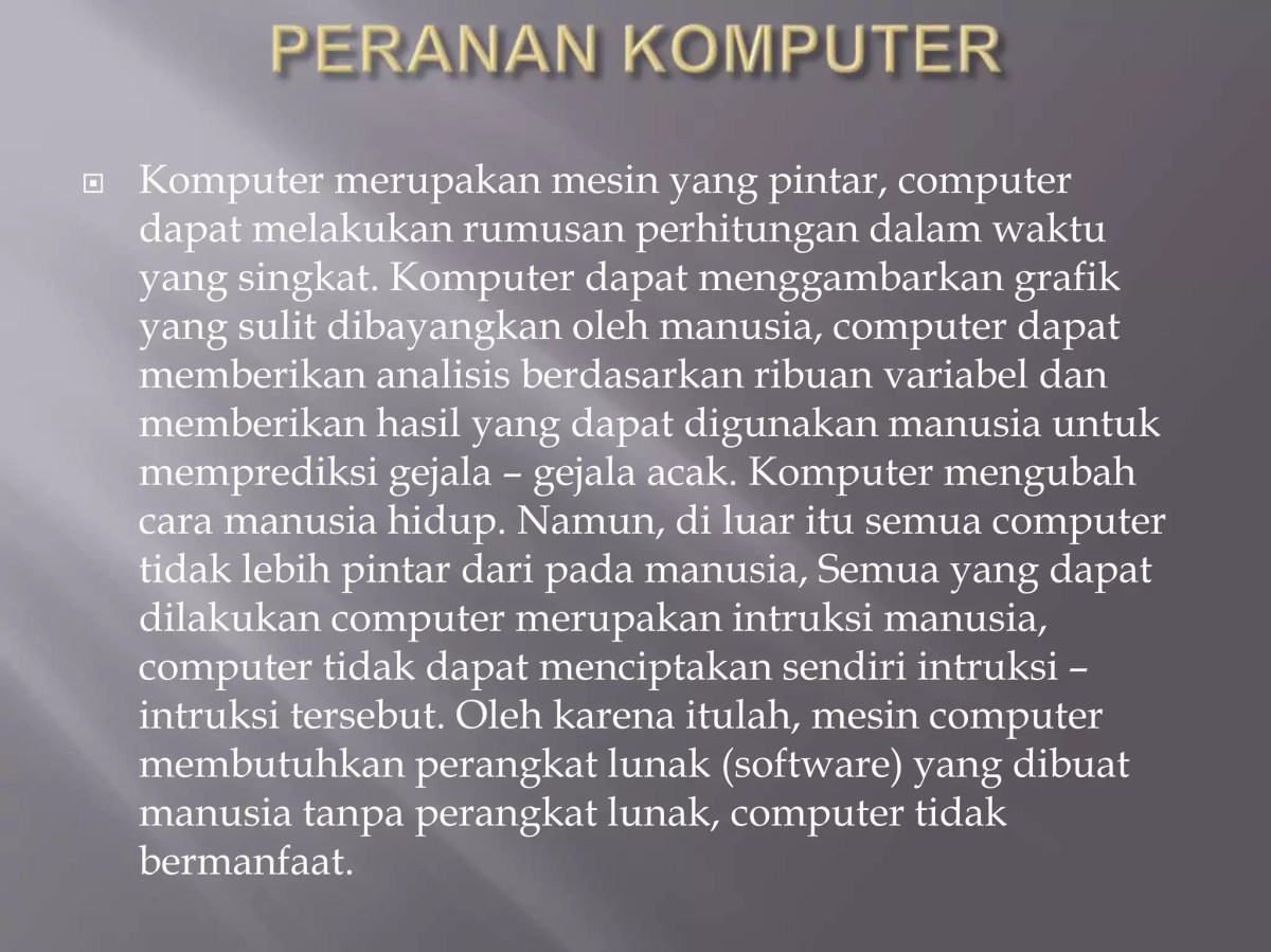 Istilah untuk penggunaan komputer luas di berbagai bidang