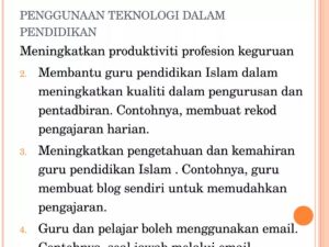 Contoh Penggunaan Teknologi Informasi di Pendidikan