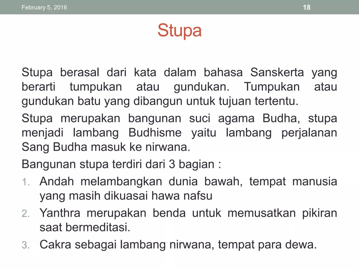 Stupa, Lambang Nirwana Bagi Para Dewa