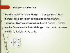 Operasi Penjumlahan dan Pengurangan Matriks A, B, dan C
