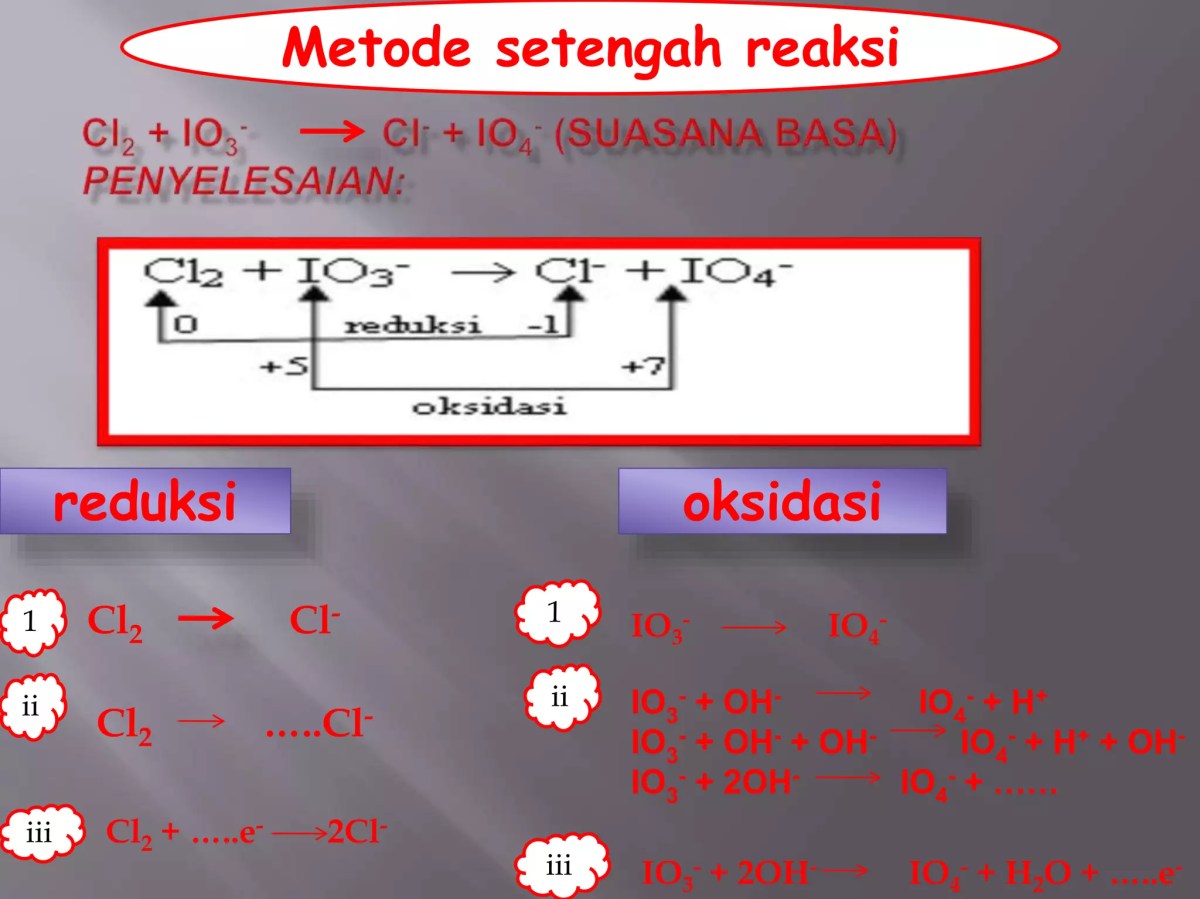 Redoks Kimia Kelas 12: Metode Ion‑Elektron MnO + PbO₂ + HNO₃