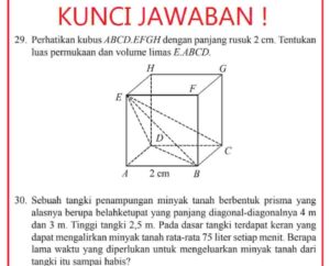 Rasio Luas Permukaan Dua Kubus dengan Perbandingan Volume 27:64