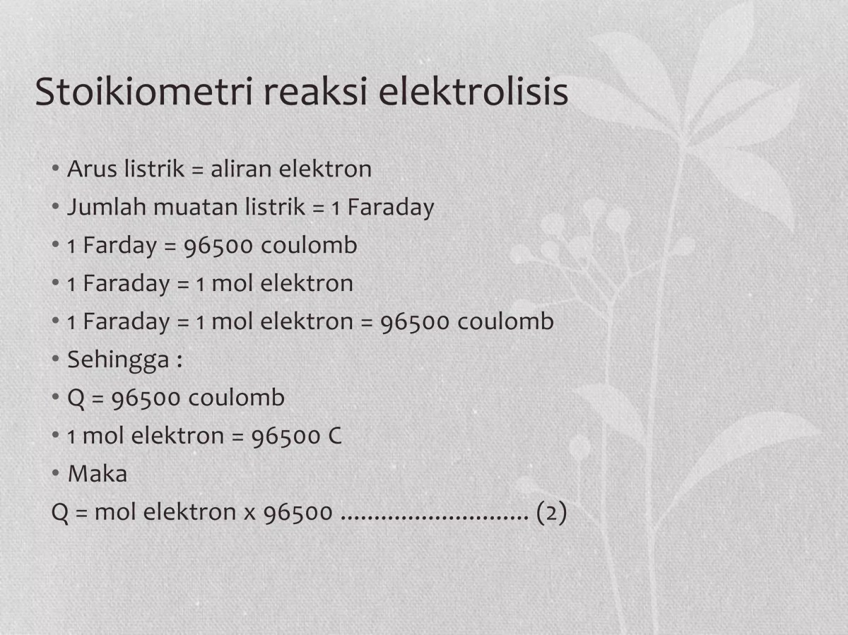 Hitung Jumlah Ion Besi(III) dari Elektrolisis 40 A selama 10 jam