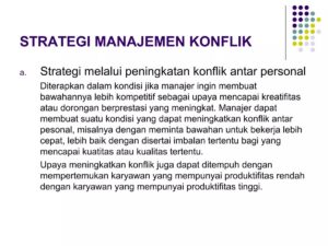 Pengaruh Struktur Organisasi Terhadap Tingkat Konflik Antar Kelompok